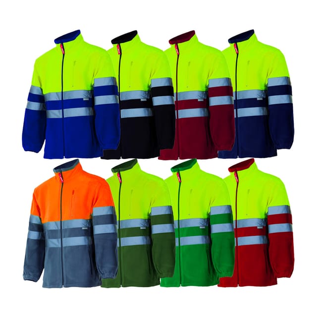 183 Fleecejacke - xxxl - blautte/ Gelb - Velilla