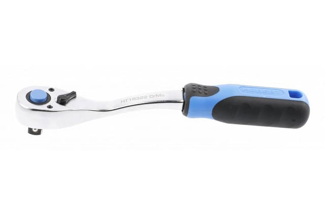 Hogert - Högert HT1R328 Stahl Umschaltknarre 3/8' Stecknuss-Ratsche Hebelumschaltratsche