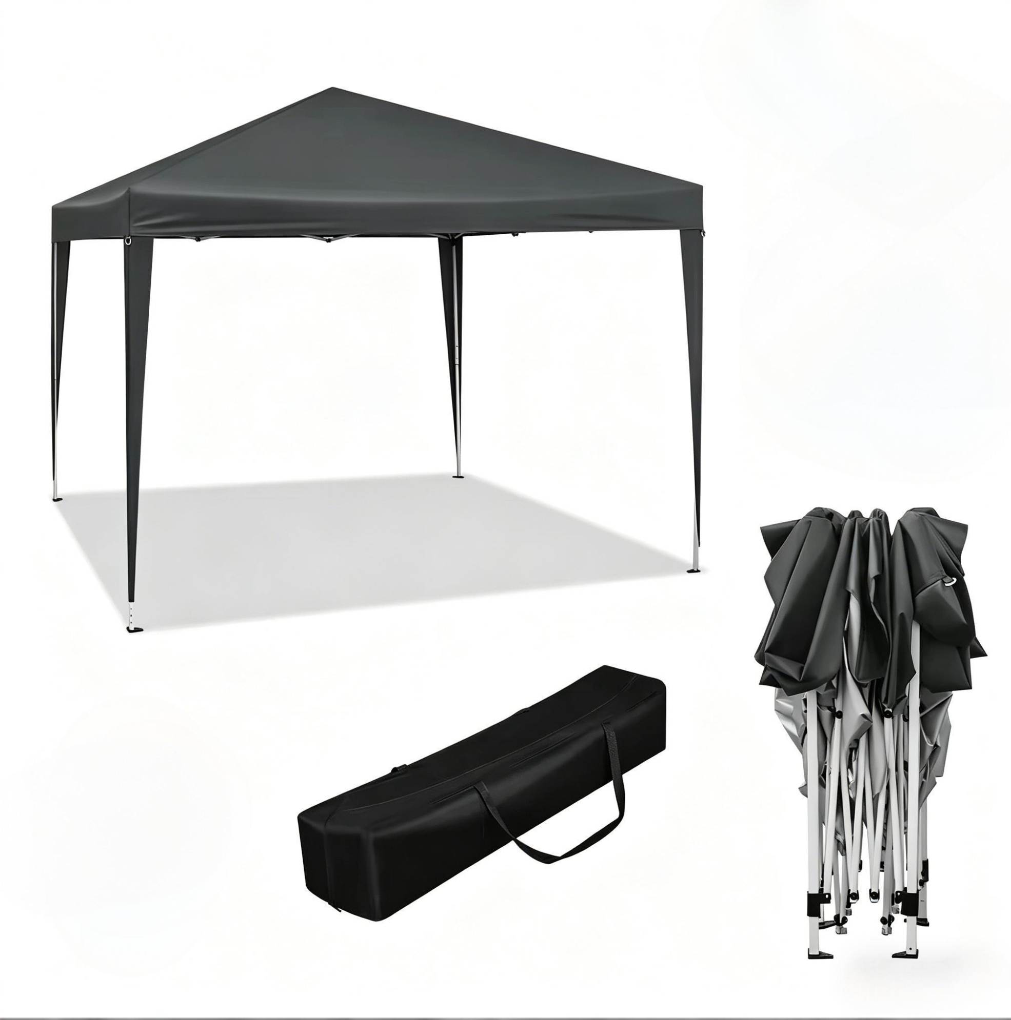 Faltpavillon 3 X 3 M Anthrazit Mit Tragetasche