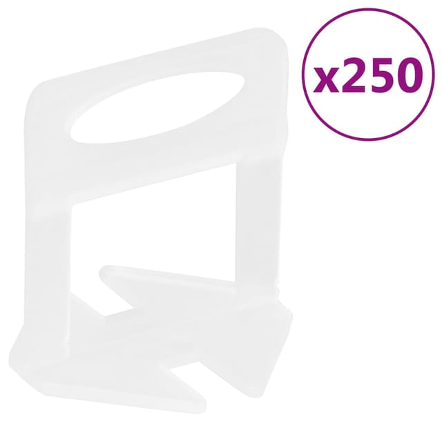 Fliesen-Nivellierclips 250 Stk. 1 mm Vidaxl