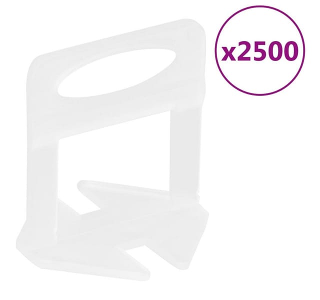 Fliesen-Nivellierclips 2500 Stk. 1 mm Vidaxl