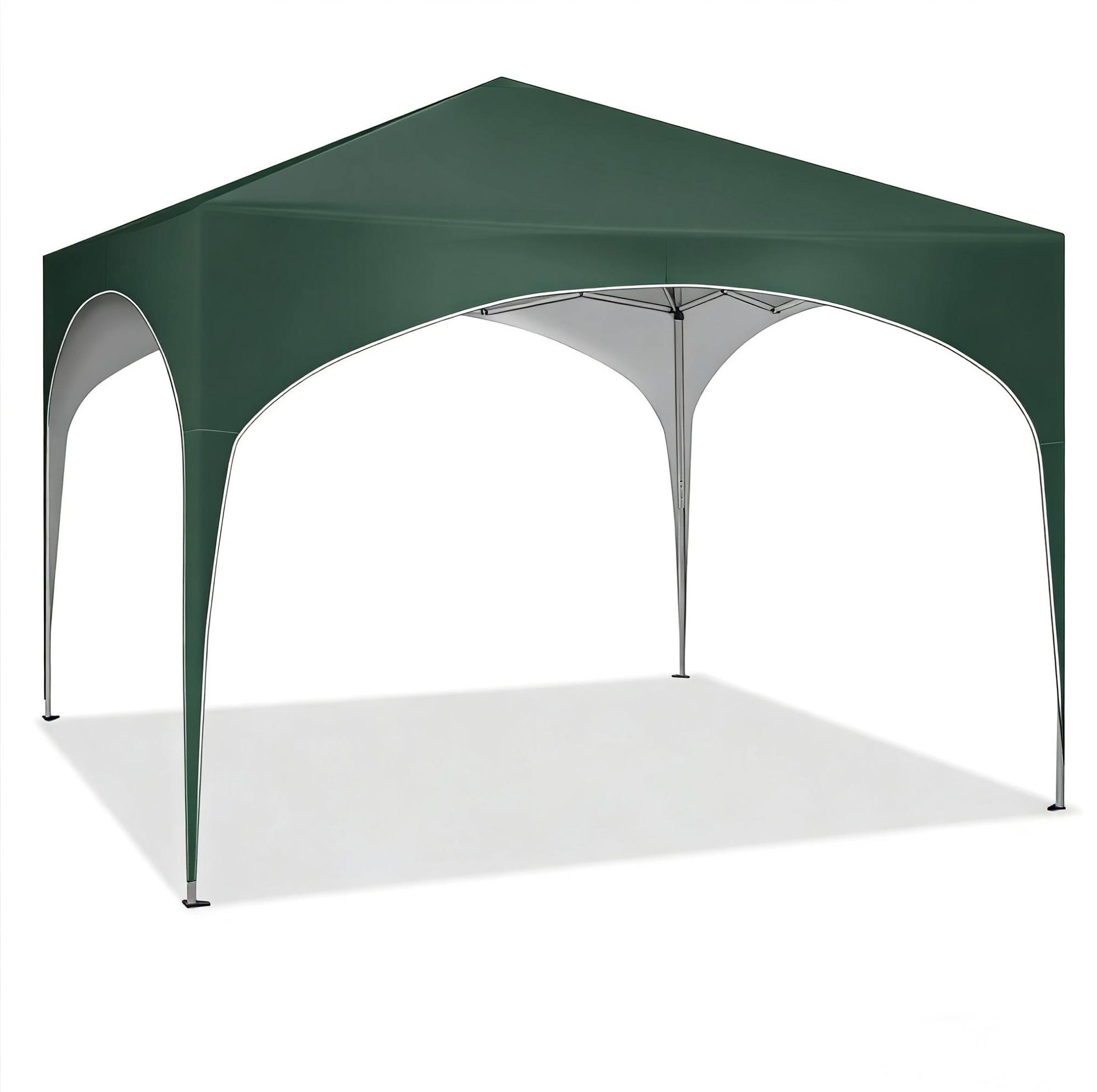 Faltbarer Gartenpavillon 3 X 3 M Grün Aus Metall Und Oxford-gewebe 210d