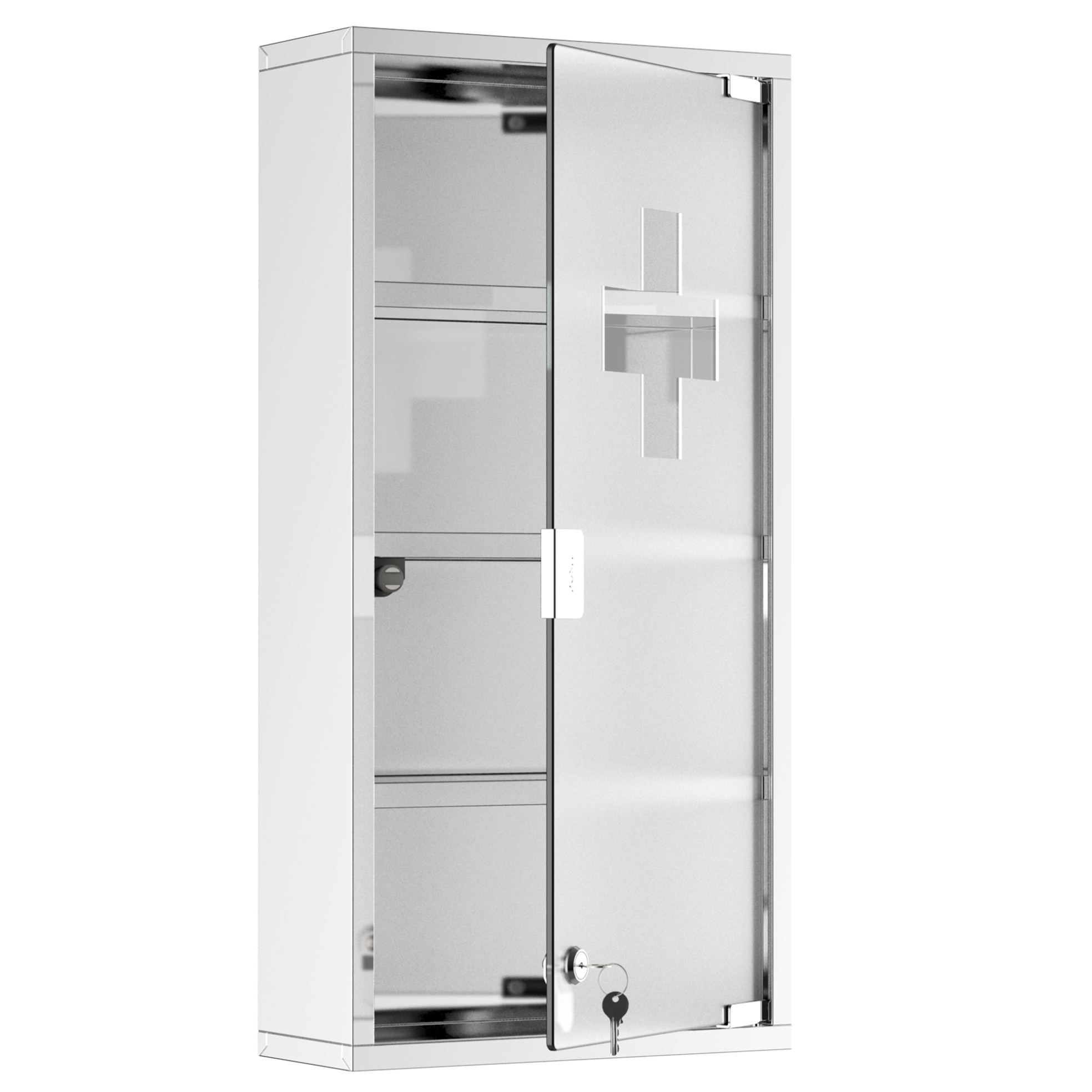Medizinschrank Aus Edelstahl Mit Schloss 30 X 12 X 60 Cm