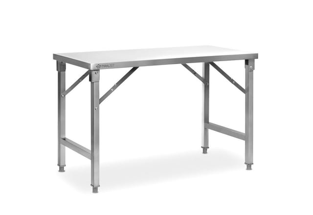 Mahlzeit Edelstahltisch, 120 x 60 x 80 cm, Arbeitstisch, Küchentisch, Edelstahl Zubereitungstisch