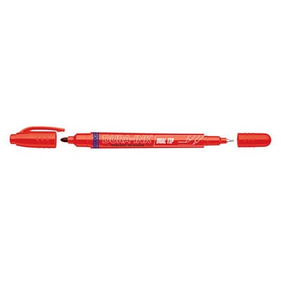 Markal DURA-INK DUAL TIP 22271 Permanentmarker Rot, Schwarz wasserfest: Ja