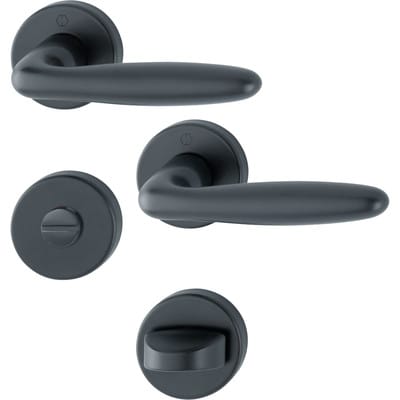 Hoppe - Türbeschlag Verona, 1510/42KB/42KBS, F9714M,WC,37-47