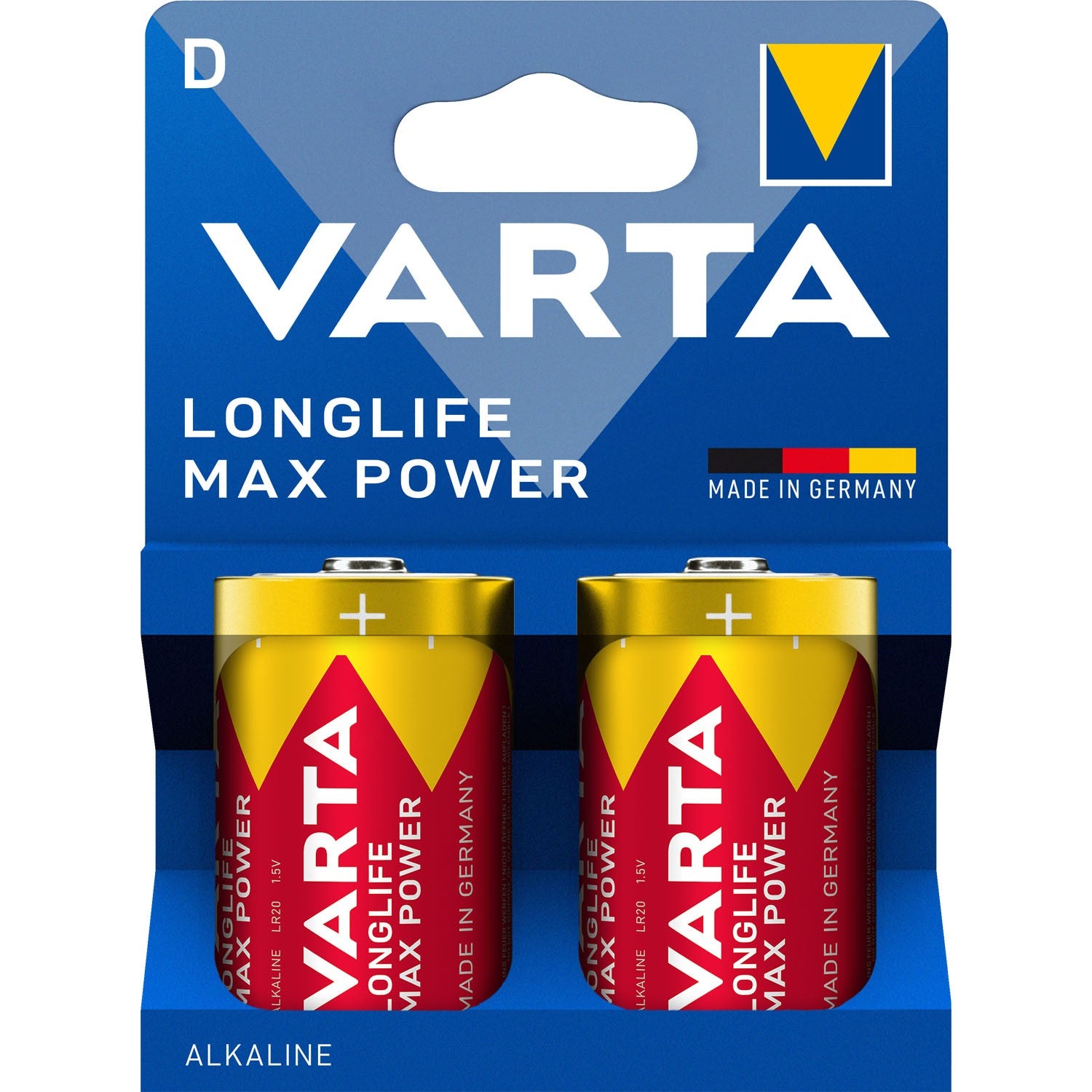Varta Longlife Max Power D Lr20 Alkali Mangan Batterie 15v 2 Stuck - Zuverlassige Energie Fur Audio Gerate Und Babyphone