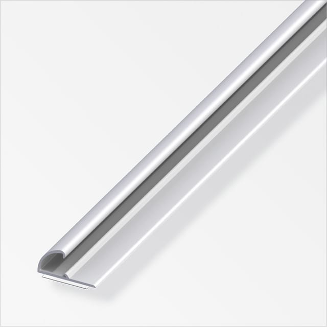 alfer Einfassprofil 1 m, 26 x 13 mm Aluminium eloxiert silber Einlassprofil
