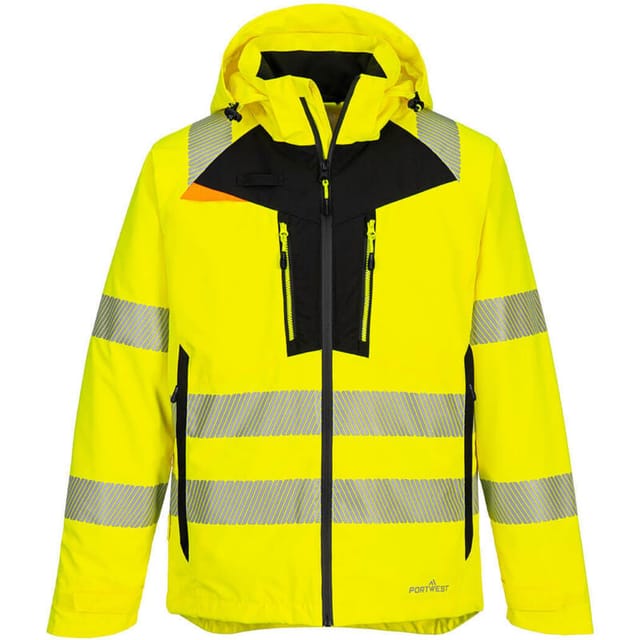 Hochsichtbare Regenjacke DX4 Gelb 2XL