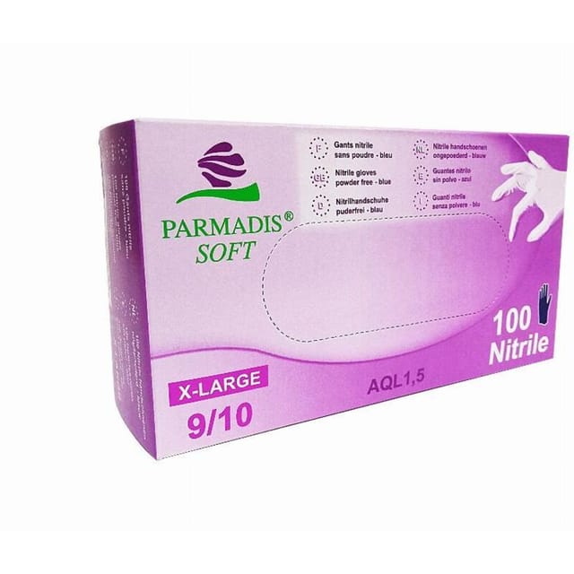 Cristal Distribution - Box mit 100 Nitrilhandschuhen t.s 6/7 cristal hygiene Einmalgebrauch EN374 - FGNITRI6