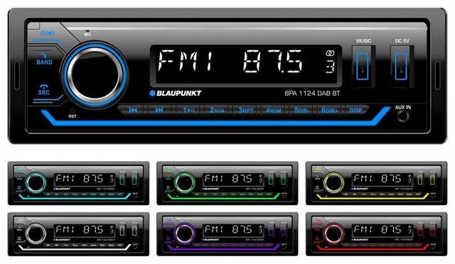 Blaupunkt BPA 1124 DAB BT Autoradio Bluetooth®-Freisprecheinrichtung, DAB+ Tuner