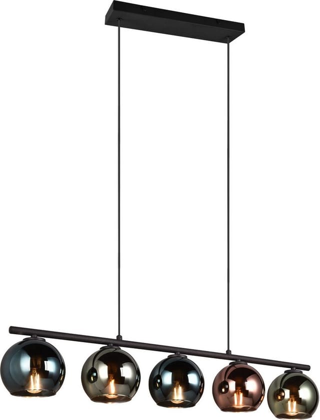 Reality Leuchten - Ausgefallene Pendelleuchte sheldon mit bunt verspiegelten Glaskugeln, b: 83cm
