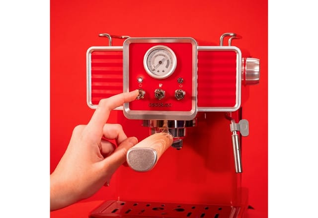 Cecotec - Espresso-Kaffeemaschinen Power Espresso 20 Tradizionale Light Red