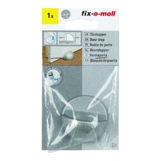 FP - fix-o-moll Türstopper Metall Ø45xH 25,selbstkl,sat Inhalt: 1