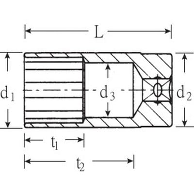 3/8' (10mm) Steckschlüsseleinsatz SW.16 mm L.60mm - Stahlwille