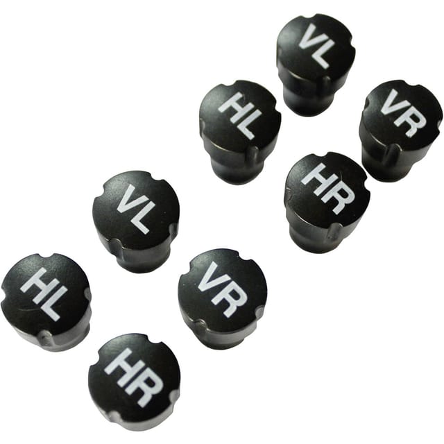 Ventilkappe 8er Set Schwarz - Hp Autozubehör