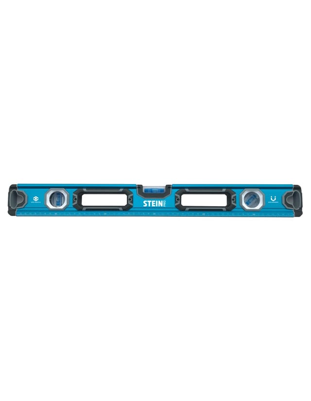 Gerade Metallwasserwaage mit Stein Pro Blue-Magnet, 400 mm