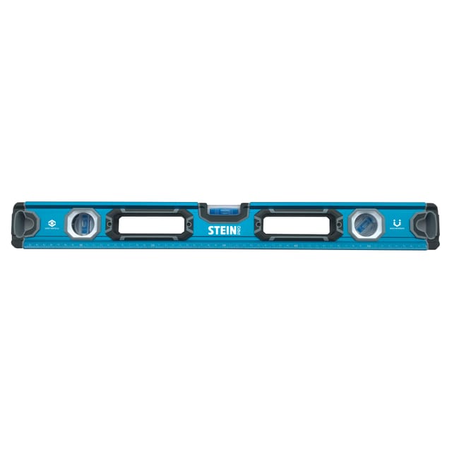 Gerade Metallwasserwaage mit Magnet Stein Pro blau 800 mm