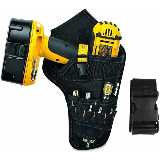 Ahlsen - Werkzeugtasche mit verstellbarem Gürtel, robustes Bohrholster, Arbeitstasche für elektronische Wartung, Bohrwerkzeugtasche, Hängetasche