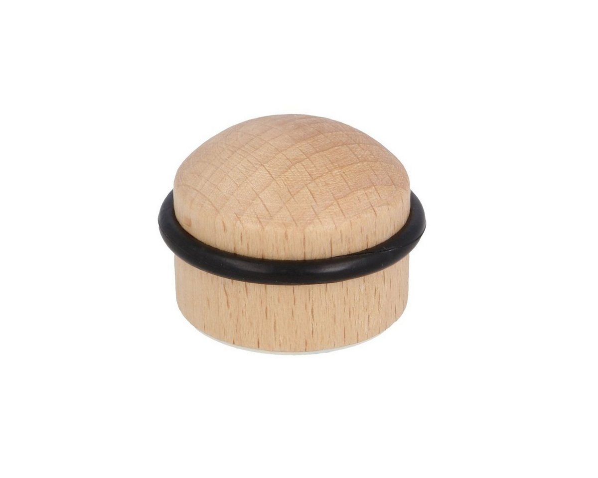 Ms Beschläge - Türschützer Holz Türstopper Bodentürstopper umlaufender Gummiring Bodentürpuffer Buche Bild 3