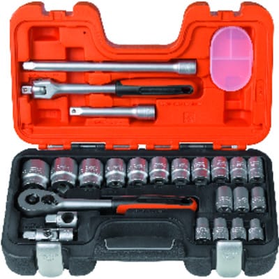 Steckschlüsselsatz 24-teilig 1/2 ' S240 Chrom-Vanadium Stahl - Bahco
