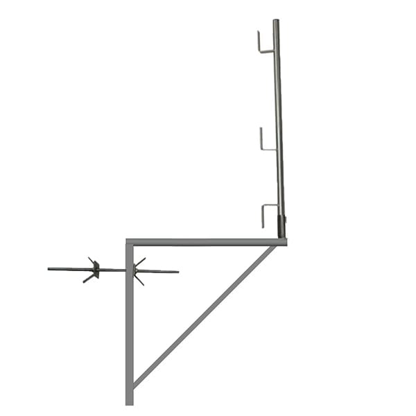 Matisère - 2 Verzinkte Gerüstkonsolen 1.00m x 1.00m - Rundrohr - 110011009/02