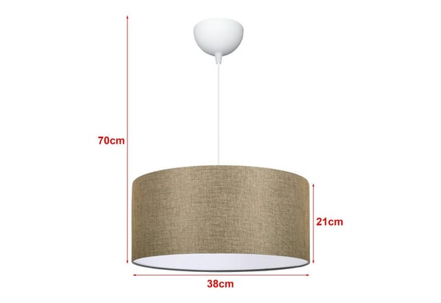 Hängeleuchte Sutton Beige [lux.pro]
