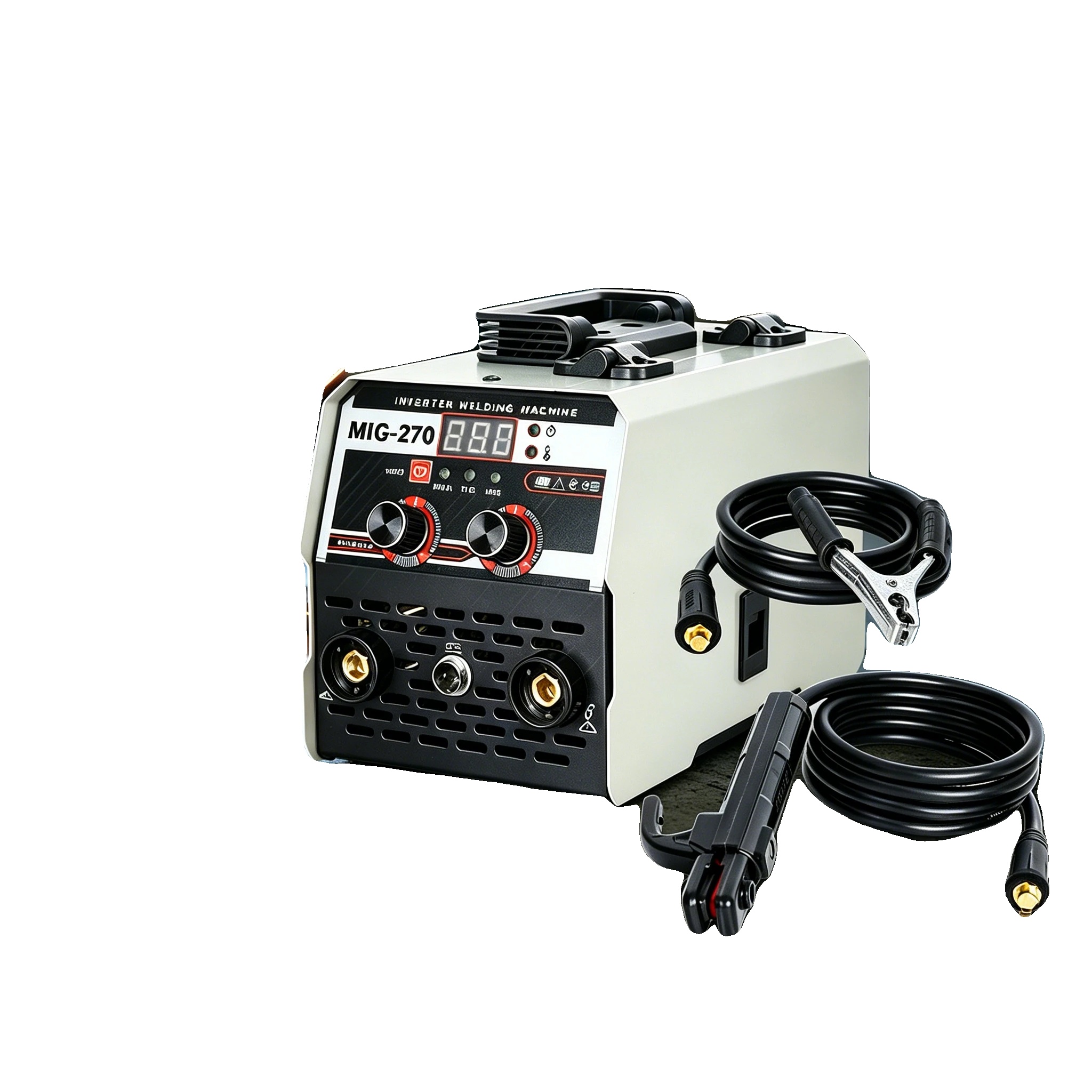 Mig-schweißgerät, Einstellbarer Strom Von 20–250 A, Eingangsspannung 220 V, 60 % Einschaltdauer, Gehäuse Aus Kohlenstoffstahl, Abmessungen 18 X 30 X 15 Cm