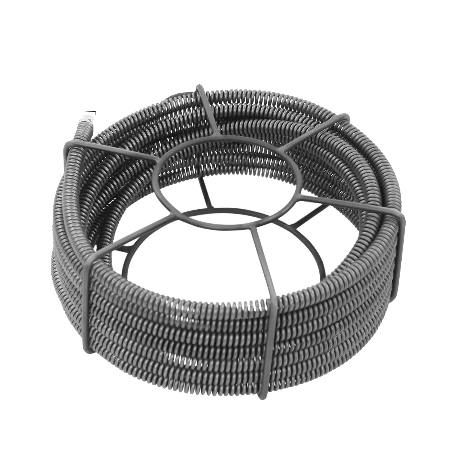 Abflussspirale, 10 Meter Lang, Aus Manganstahl, Dunkelgrau
