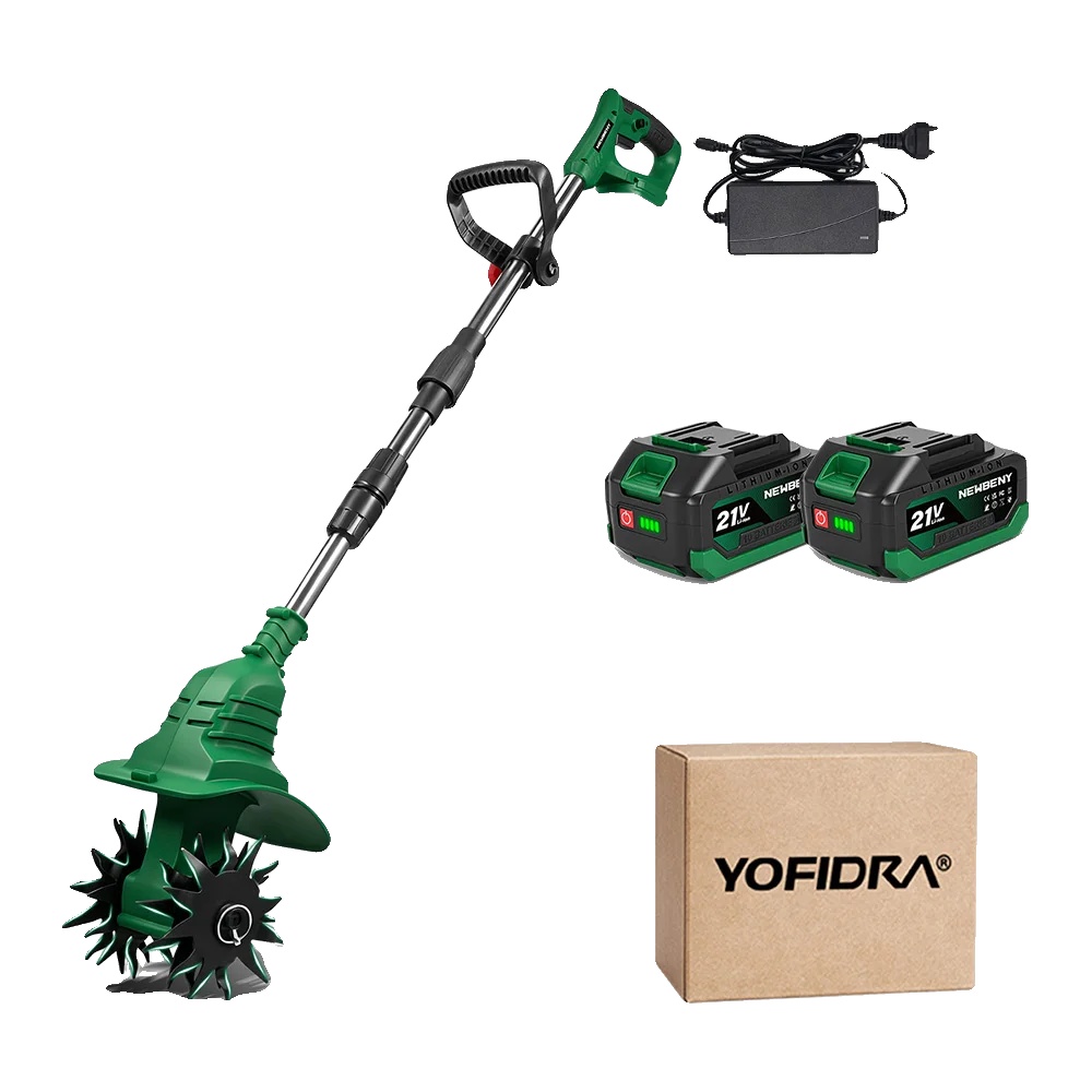 Elektrische Gartenfräse, Robustes Design, Benutzerfreundliche Funktionen, 2-batterie-set