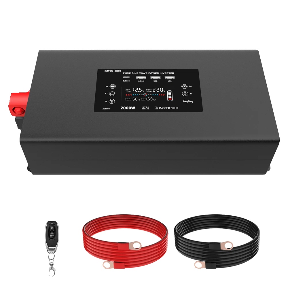 Dc/ac-wechselrichter, Hohe Effizienz, Mehrere Anschlüsse, 2000 W, Europa, 12 V Dc, 220 V Ac, 50 Hz