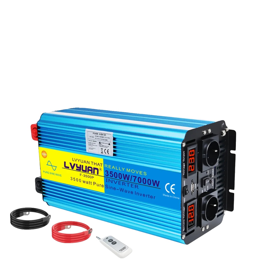 Wechselrichter, Effiziente Stromumwandlung, Vielseitige Kompatibilität, 7000 W Spitzenleistung, Europa, Dc 12 V, Ac 220–240 V