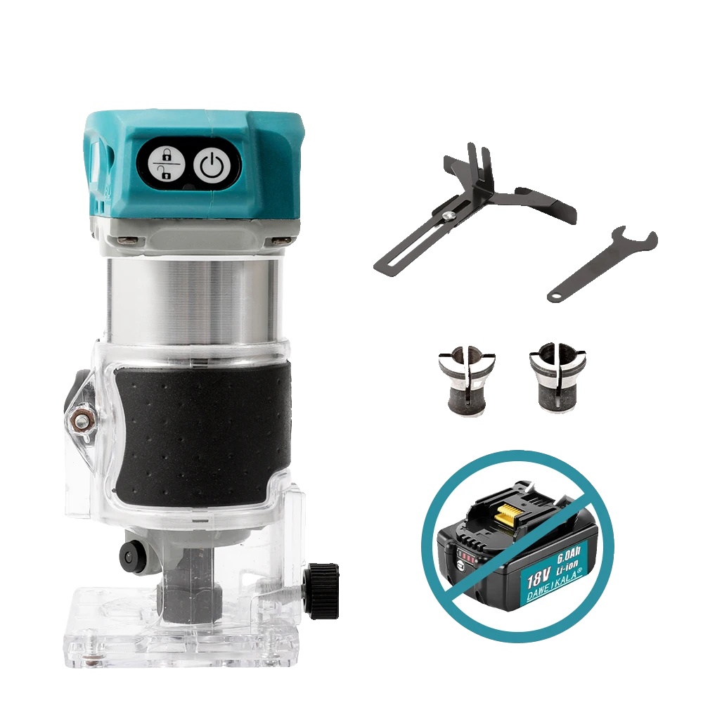 Router, Kabellos, Bürstenloser Motor, Ohne Akku