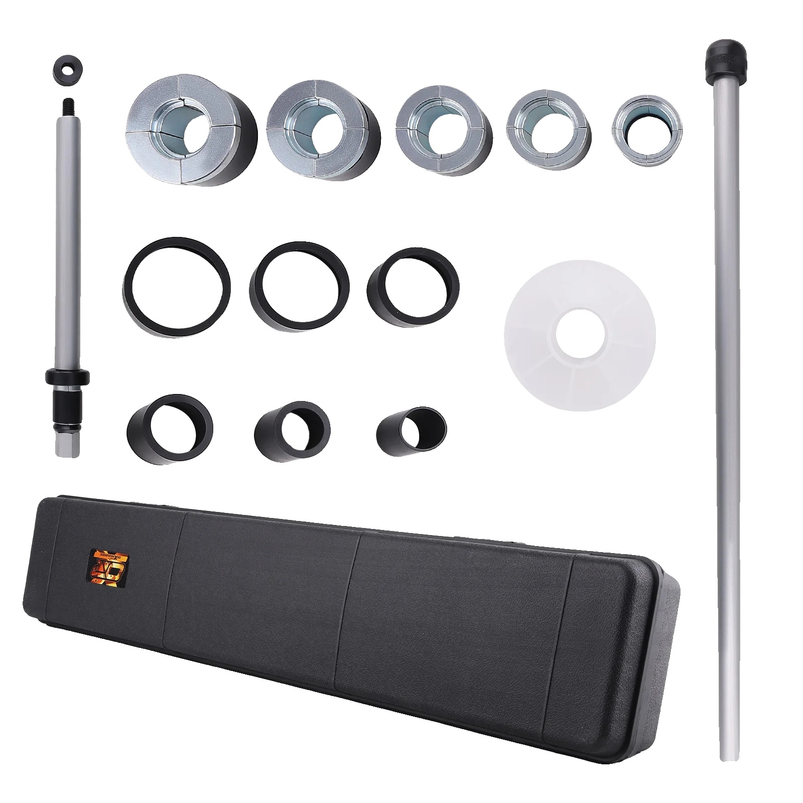 Kurbelwellenlager-abzieher-set, Geeignet Für Lager Von 1,125" Bis 2,69", Hochwertiger 45-stahl, Universell Einsetzbar, Langlebig Und Rostbeständig, Praktischer Aufbewahrungskoffer Aus Blasgeformtem Ku