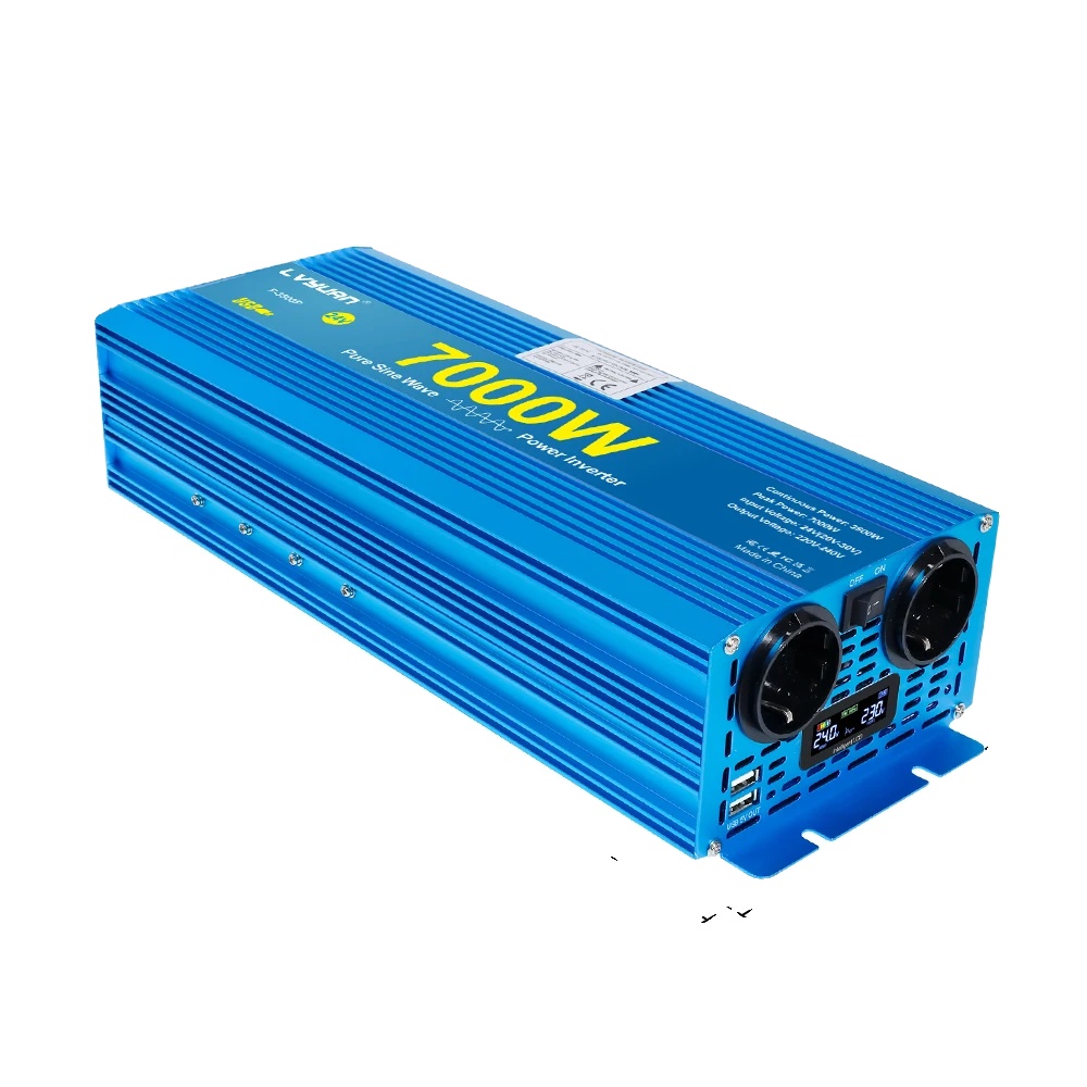 Dc/ac-wechselrichter, Reiner Sinusausgang, Zwei Ausgänge, 7000 W Spitzenleistung, Eu-stecker, 12 V Dc, 220 V Ac