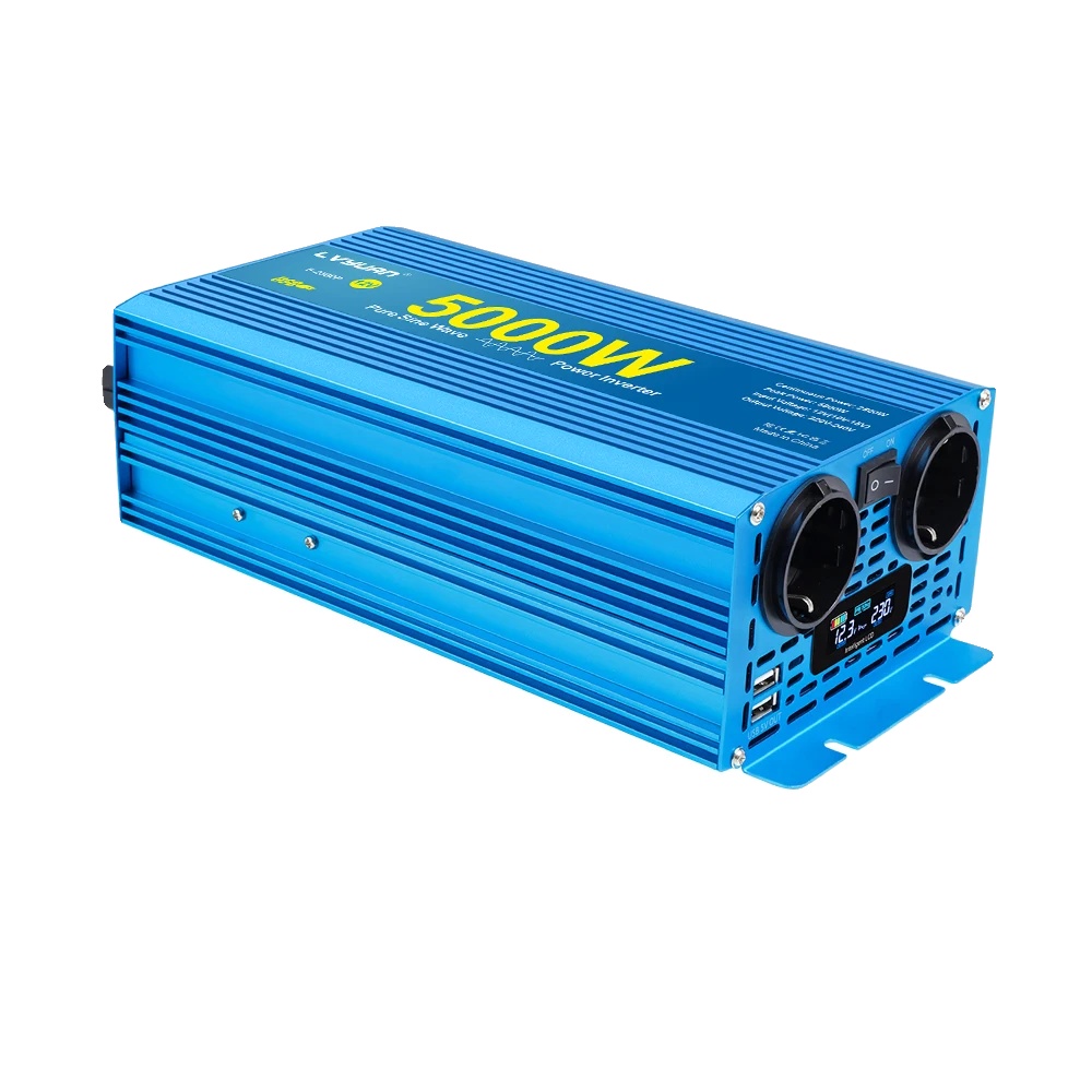 Dc/ac-wechselrichter, Reiner Sinusausgang, Zwei Ausgänge, 5000 W Spitzenleistung, Eu-stecker, Dc 24 V, Ac 220 V