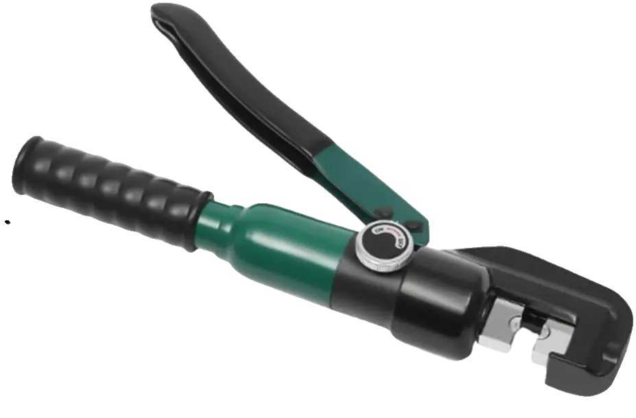 Hydraulisches Crimpwerkzeug, Manuelle Bedienung, Schneller Werkzeugwechsel, Schwarz