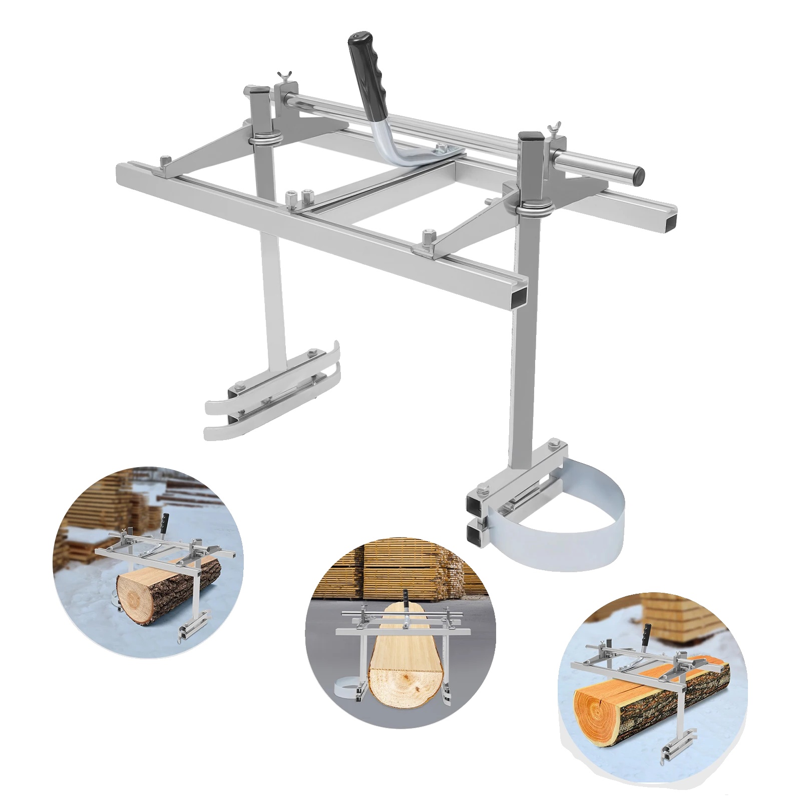 Kettensäge, Einstellbar Für Sägeblätter Von 14" Bis 24", Schnittstärke Von 1/2" Bis 13", Gewicht 7 Kg, Robuste Aluminiumlegierung, Schraubverbindung Für Stabilität