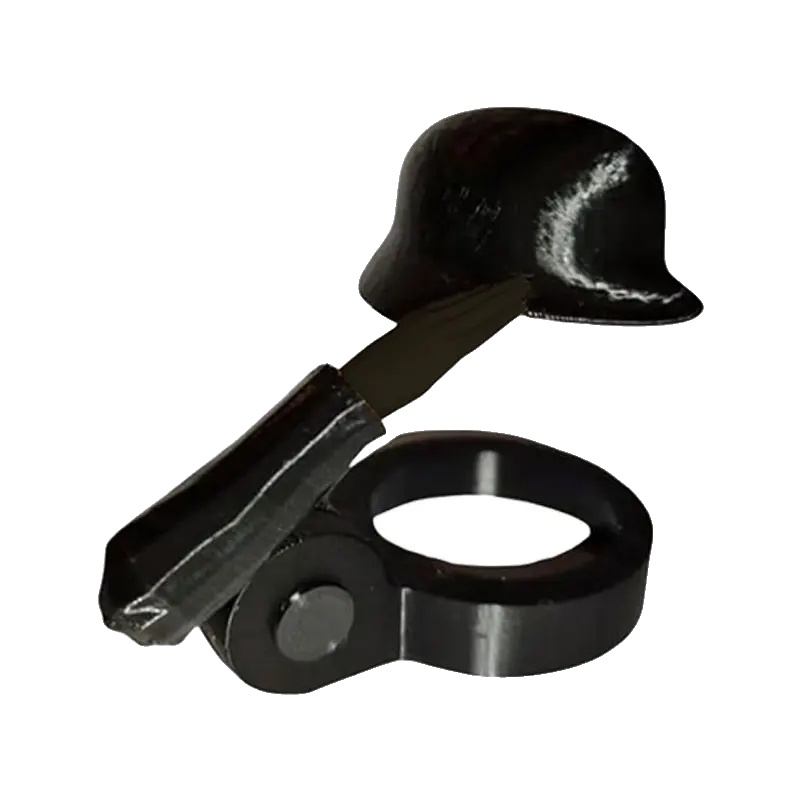 Bierflaschenverschluss, Soldatengruß-design, Staubdicht, Komplett Schwarz, 3 Stück