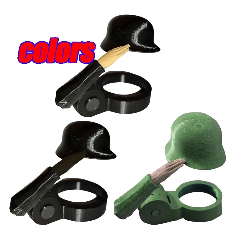 Bierflaschenverschluss, Soldatengruß-design, Staubdicht, Farben Zufällig, 2 Stück