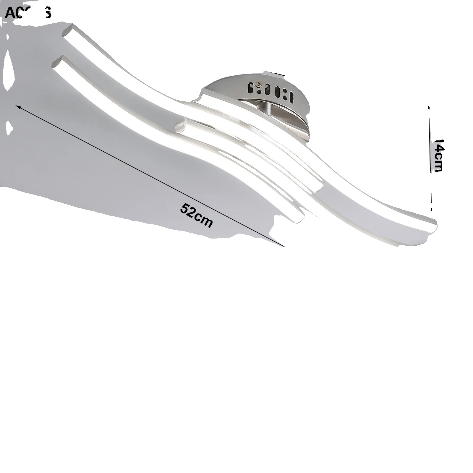Deckenleuchte, Modernes Design, 4 Leuchtmittel, A0008