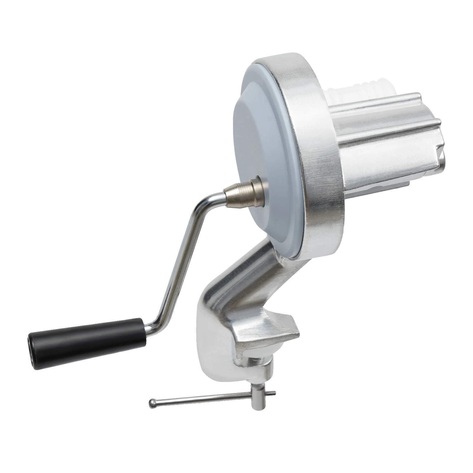 Manuelle Nudelmaschine, Ergonomischer Griff, Fester Klemmfuß, Silber