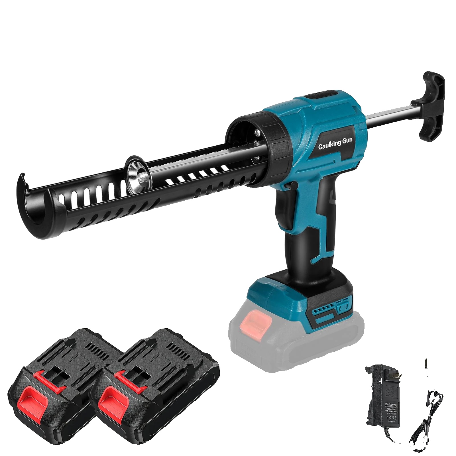 Kabellose Elektrische Heißklebepistole, 4 Geschwindigkeitsstufen, Ergonomisches Design, 2 Akkus, 1 Eu-stecker