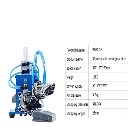 Pneumatische Abisoliermaschine, Effizientes Abisolieren Mehrerer Drähte, Benutzerfreundliches Design, 3-adriges Abisolieren, 220 V Eu
