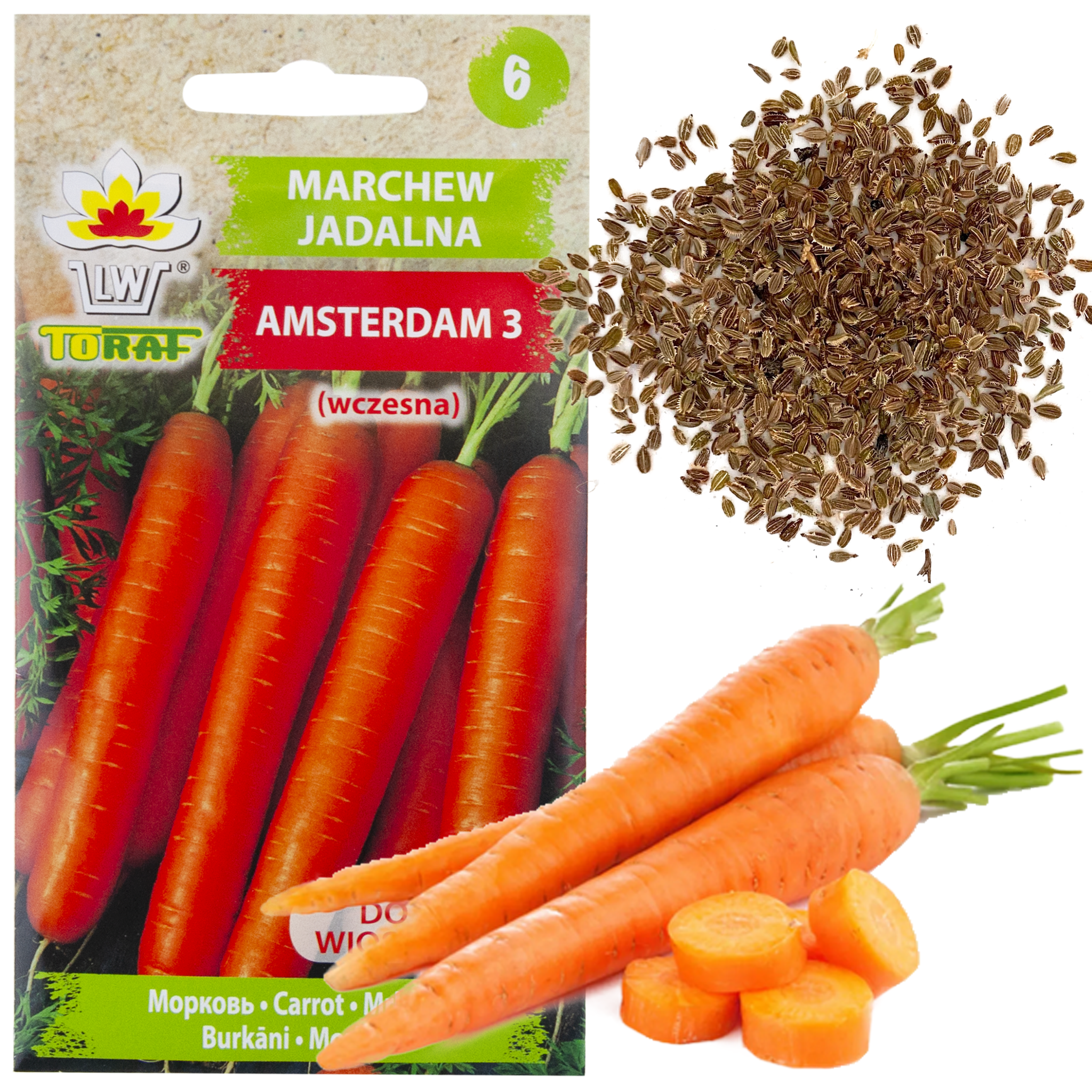 W0364 Amsterdam Karotten 3 Karottensamen 5g Amsterdam Frühe