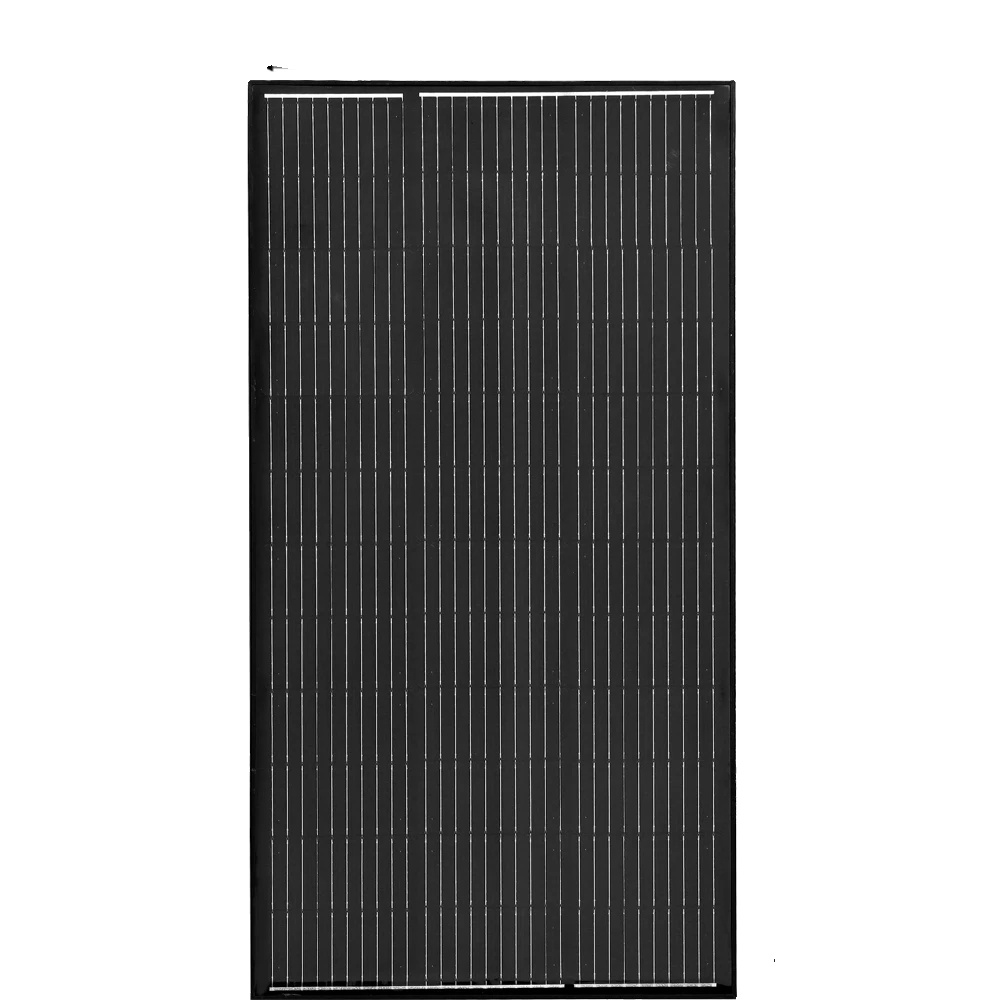 Solarmodul, Monokristalline Bauweise, Hoher Wirkungsgrad, 150 W, Schwarz