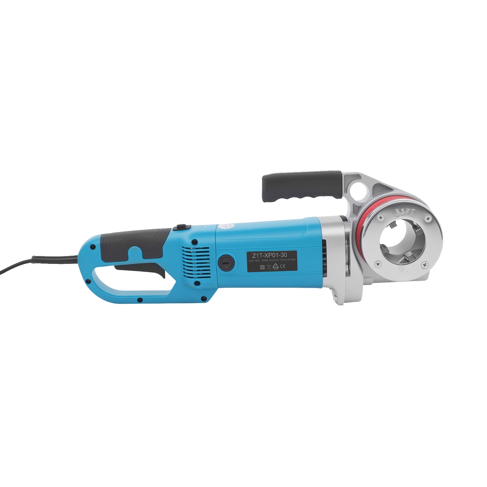 Elektrische Rohrschneidmaschine, Tragbar, Effizienter Betrieb, Blau