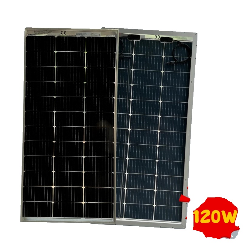 Solarmodul, Hohe Effizienz, Vielseitige Installationsmöglichkeiten, 1 Stück 120 W