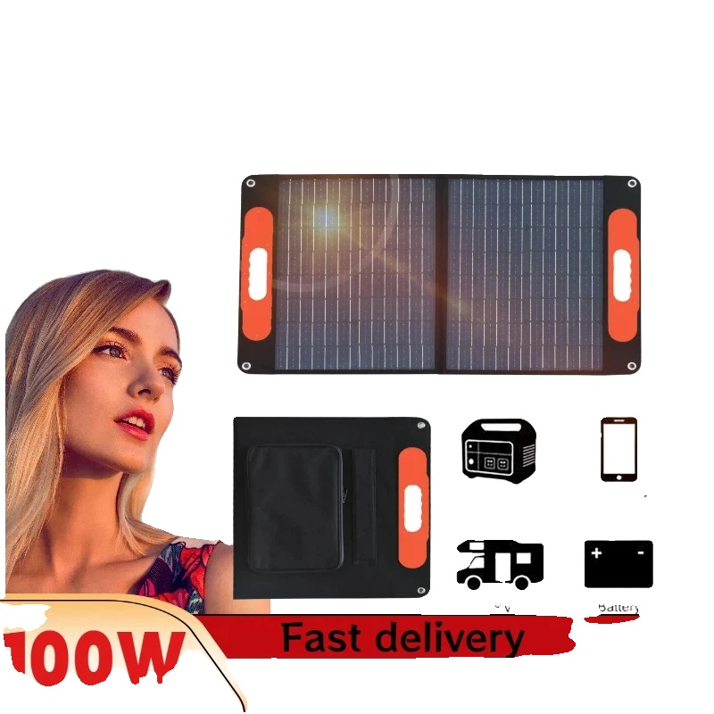 Solarpanel, 100 W Leistung, Tragbares Design, 1 Stück 100 W