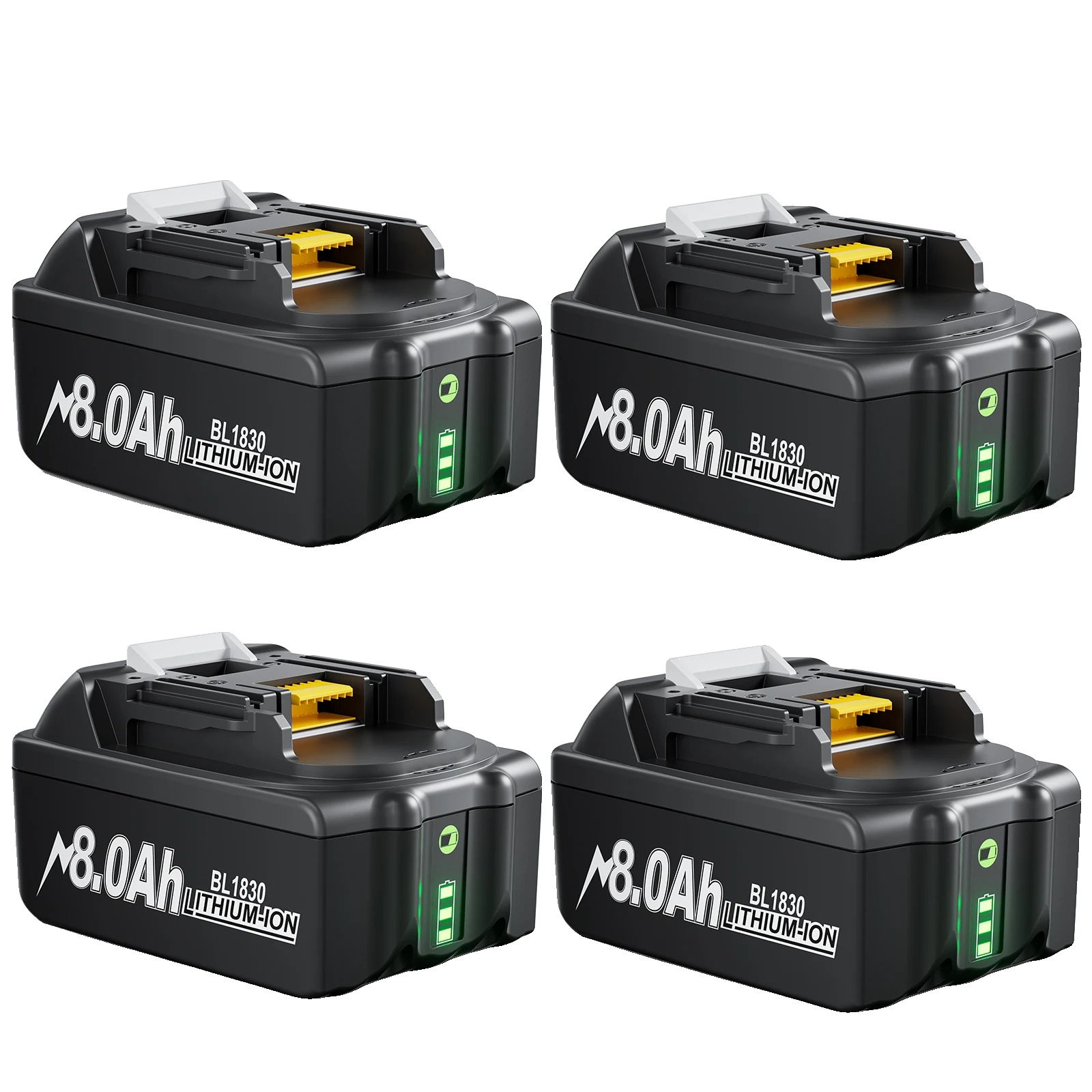 Externer Akku, 8000 Mah Kapazität, Kompatibel Mit Standard-werkzeugakkus, 4 X 8,0 Ah Akkus